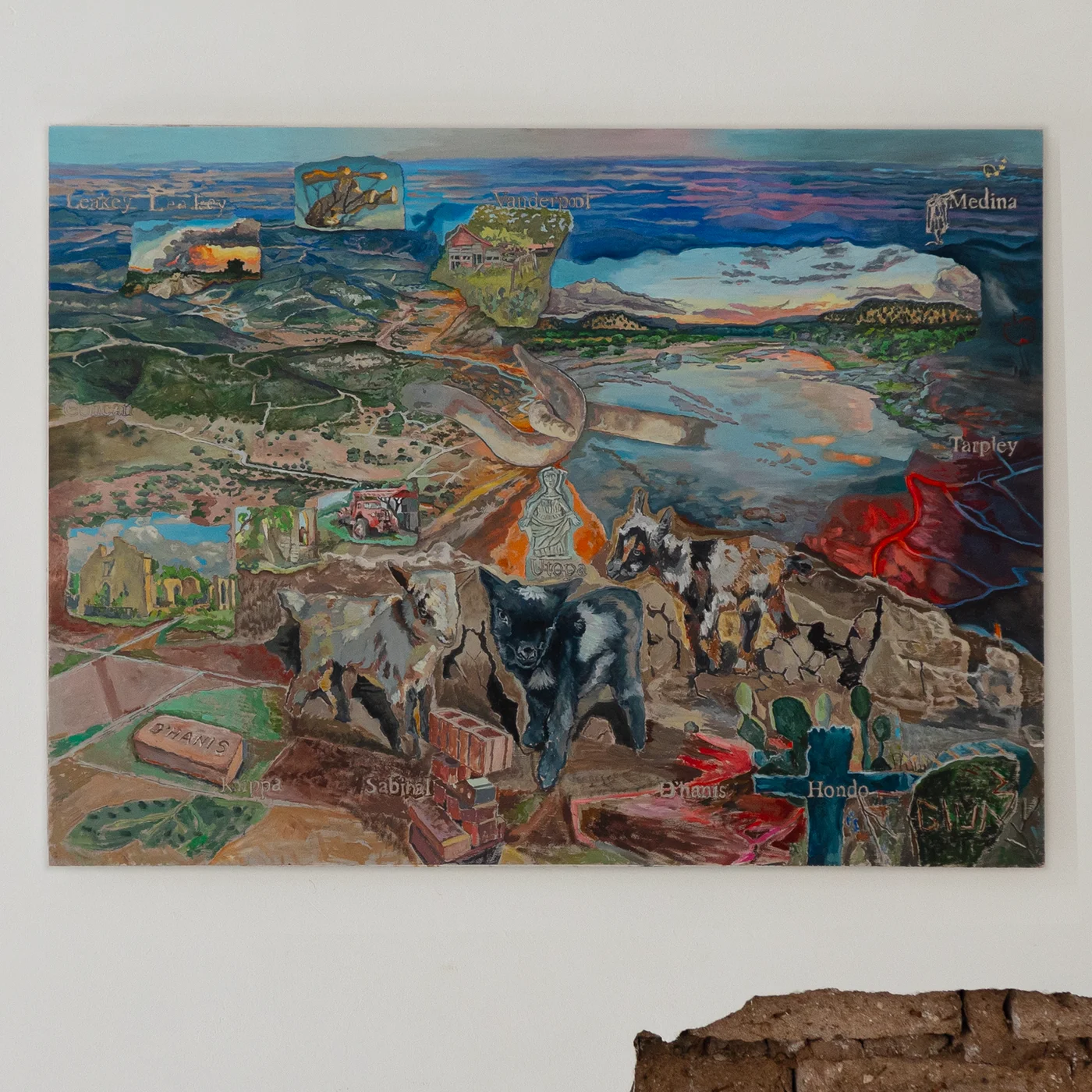 Painting related to Sabinal, Texas