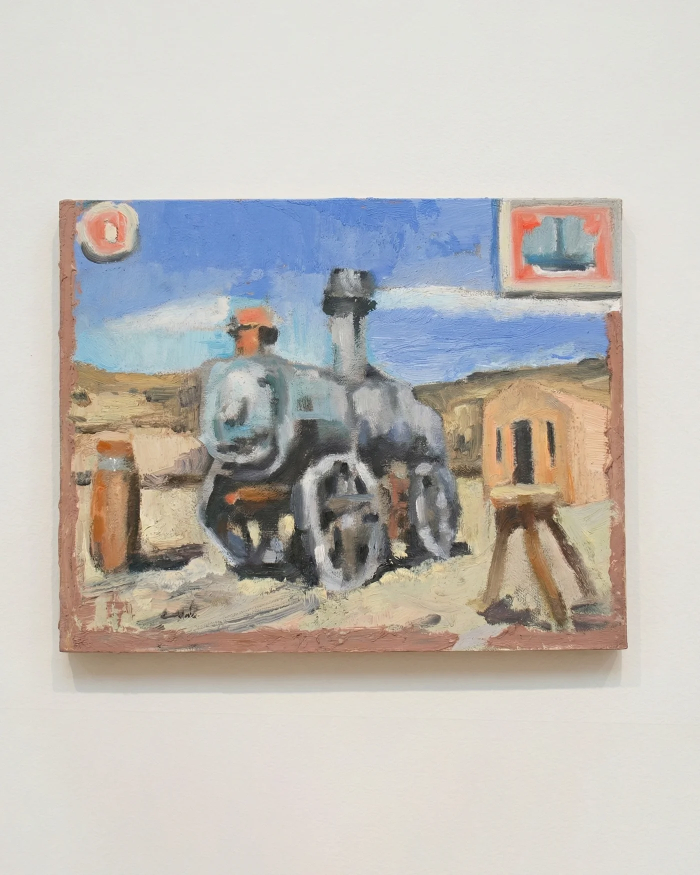 Artwork depicting a train